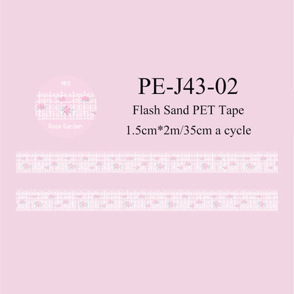 Pixel Garden Series Flash Sand PET Tape