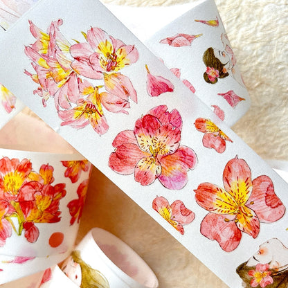 Whole Roll 5cm*5m Complexion Die Cutting Washi/PET/Fog PET Tape for journaling, scrapbooking and collage