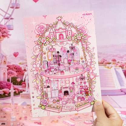Fairy Tales World 3D Sticker Book featuring fairy, tale, and book designs for journaling, scrapbooking and collage