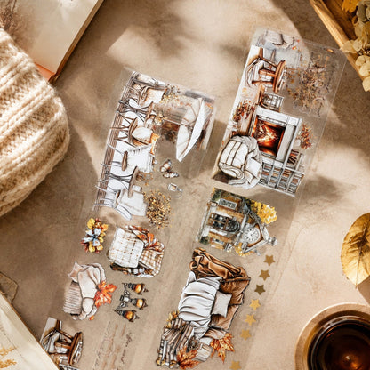 Leisurely Autumn Day Die Cutting PET Tape