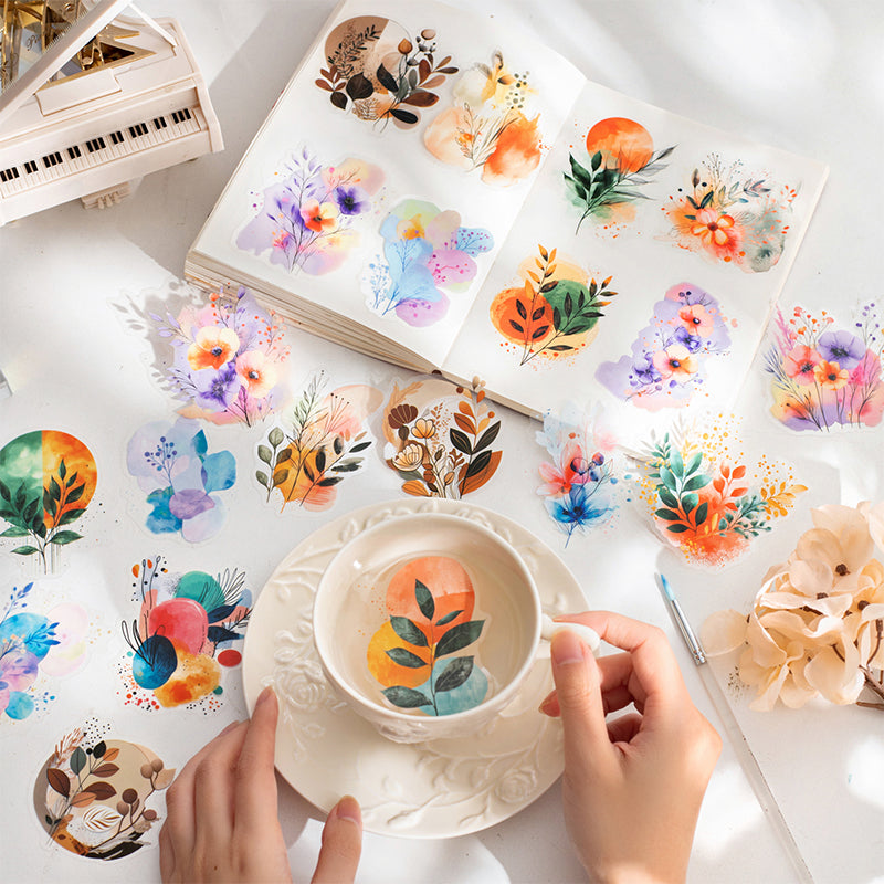 Misty flower stem Sticker