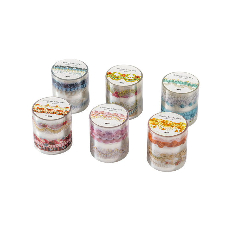 Cure Latte Series Die Cutting PET Tape for journaling, scrapbooking and collage