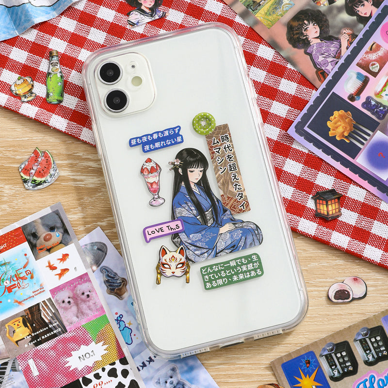 Showa Series Sticker Book featuring book designs for journaling, scrapbooking and collage