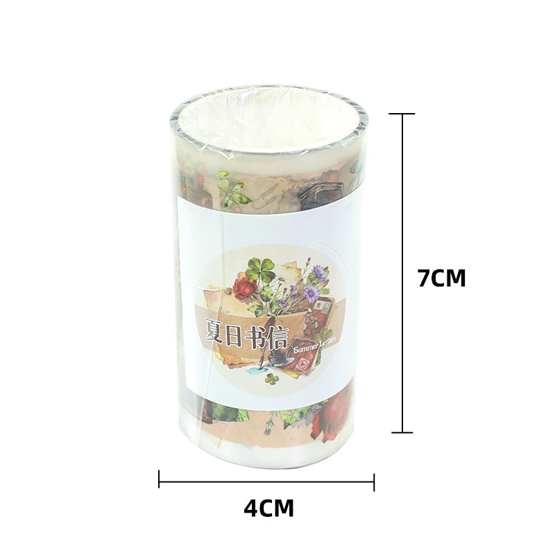 Summer Letter PET Tape featuring summer, and letter designs for journaling, scrapbooking and collage