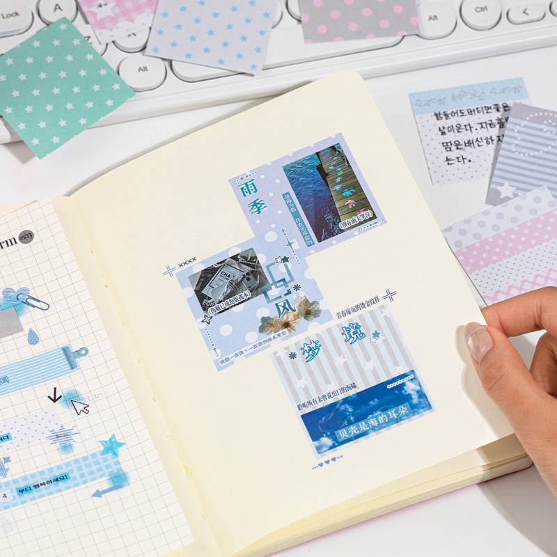 Resting Place Series Sticker Book featuring lace, and book designs for journaling, scrapbooking and collage