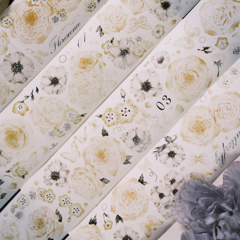 Whole Roll 6cm*6m Orange Rose Washi/PET Tape