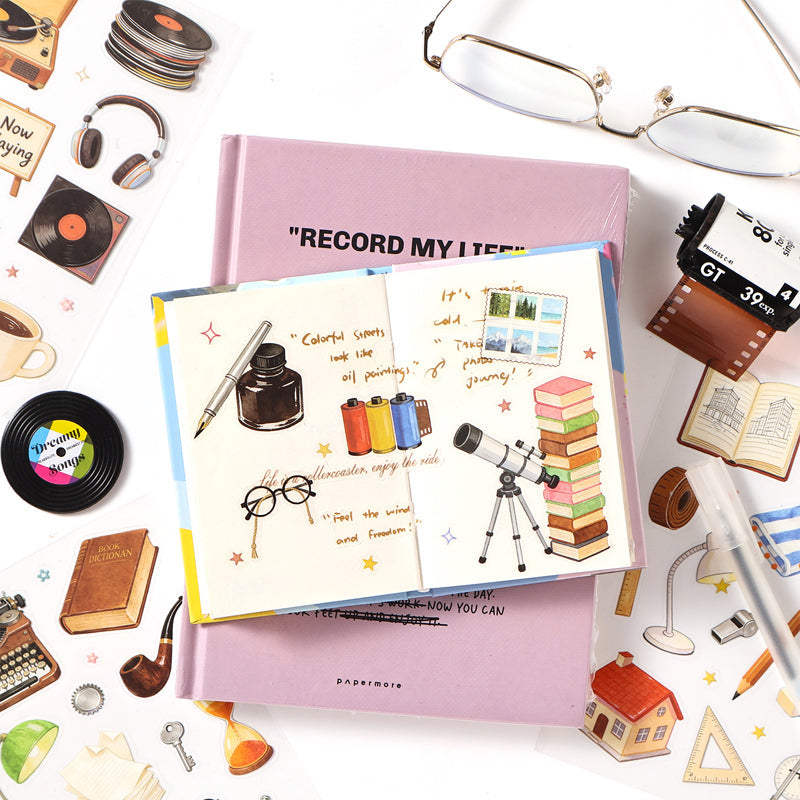 Beautifully Decorated Room Series Sticker Book featuring book designs for journaling, scrapbooking and collage