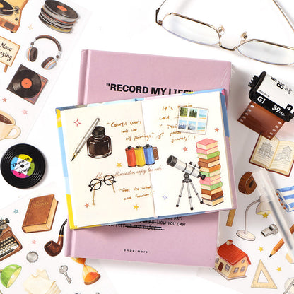 Beautifully Decorated Room Series Sticker Book featuring book designs for journaling, scrapbooking and collage