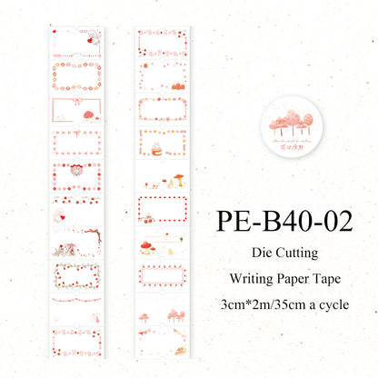 Sweetheart Imprint Series Die Cutting Writing Paper Tape