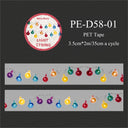Colorful String Lights Series PET Tape