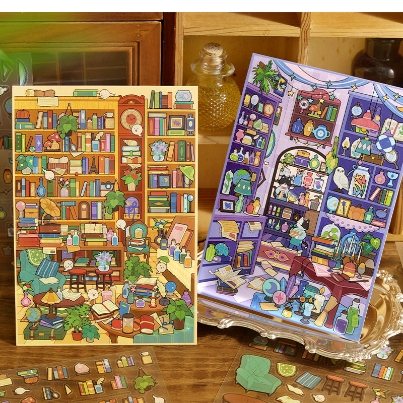 Fantasy World Park Series 3D Sticker featuring fantasy designs for journaling, scrapbooking and collage