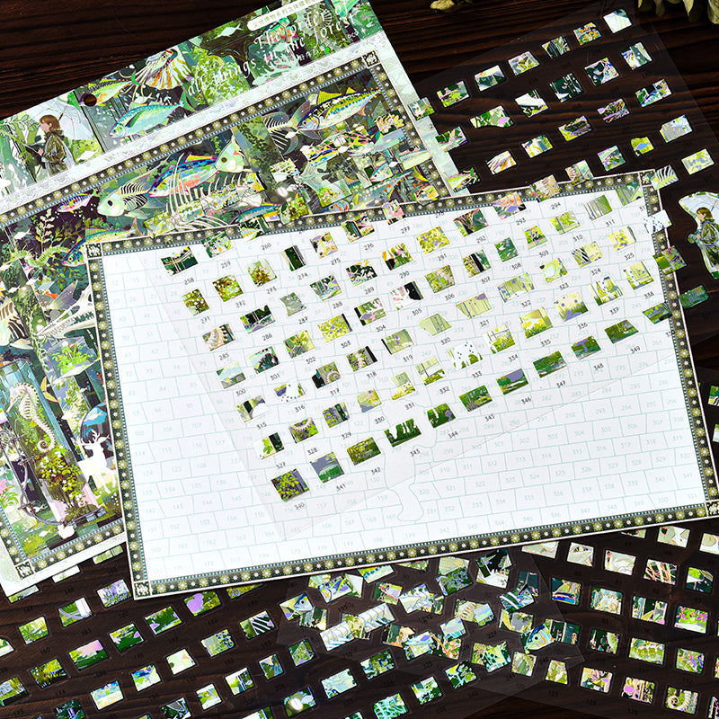 Worldly Natural History Series 3D Sticker for journaling, scrapbooking and collage