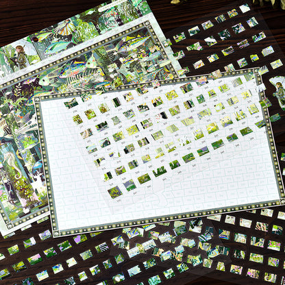 Worldly Natural History Series 3D Sticker for journaling, scrapbooking and collage