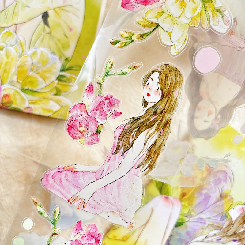 Whole Roll 6cm*5m Appearance Die Cutting Washi/PET/Fog PET Tape for journaling, scrapbooking and collage