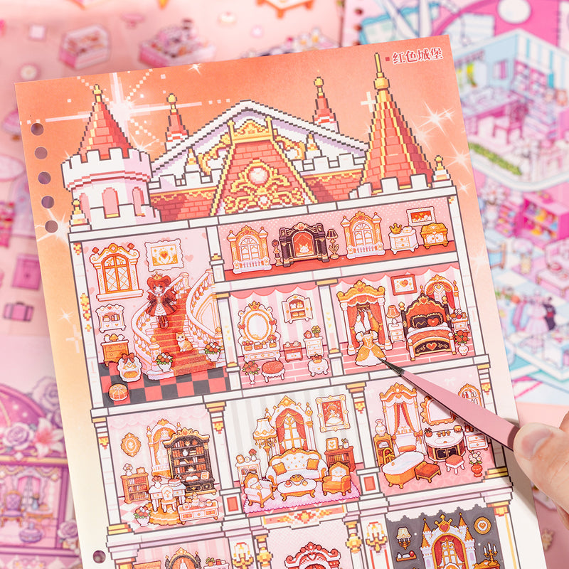 Fairy Tales World 3D Sticker Book featuring fairy, tale, and book designs for journaling, scrapbooking and collage