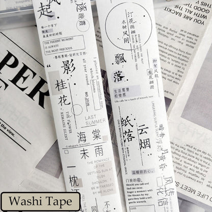 Whole Roll 5cm*5m Spring Scenery Die Cutting Washi/PET Tape