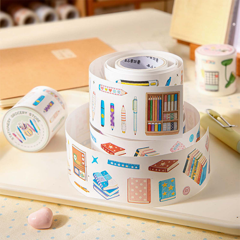 Stationery General Store Series Die Cutting Self-adhesive Tape for journaling, scrapbooking and collage