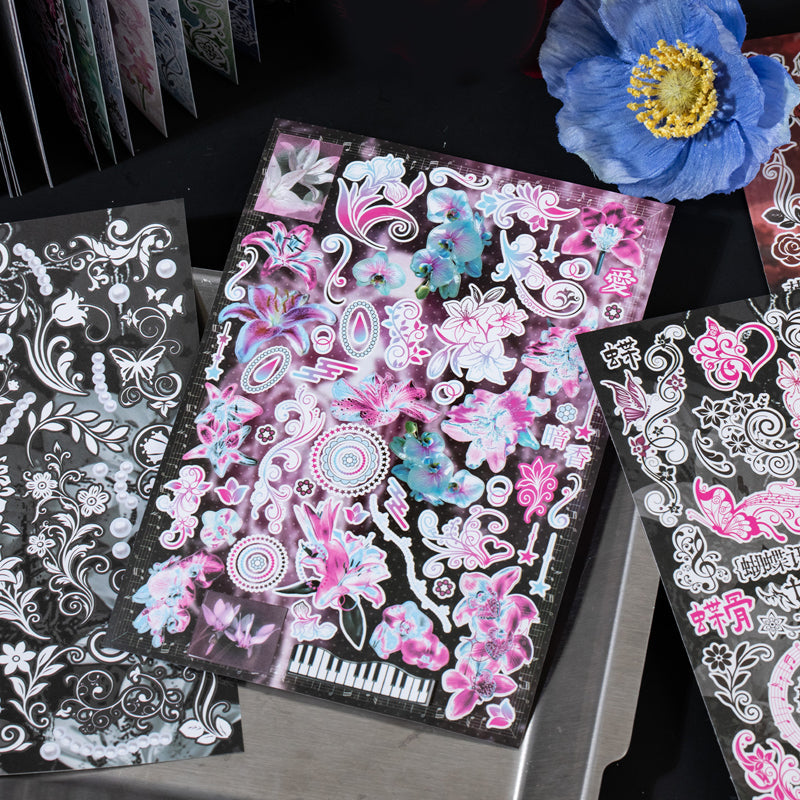 Wander Channel Series Sticker Book featuring book designs for journaling, scrapbooking and collage