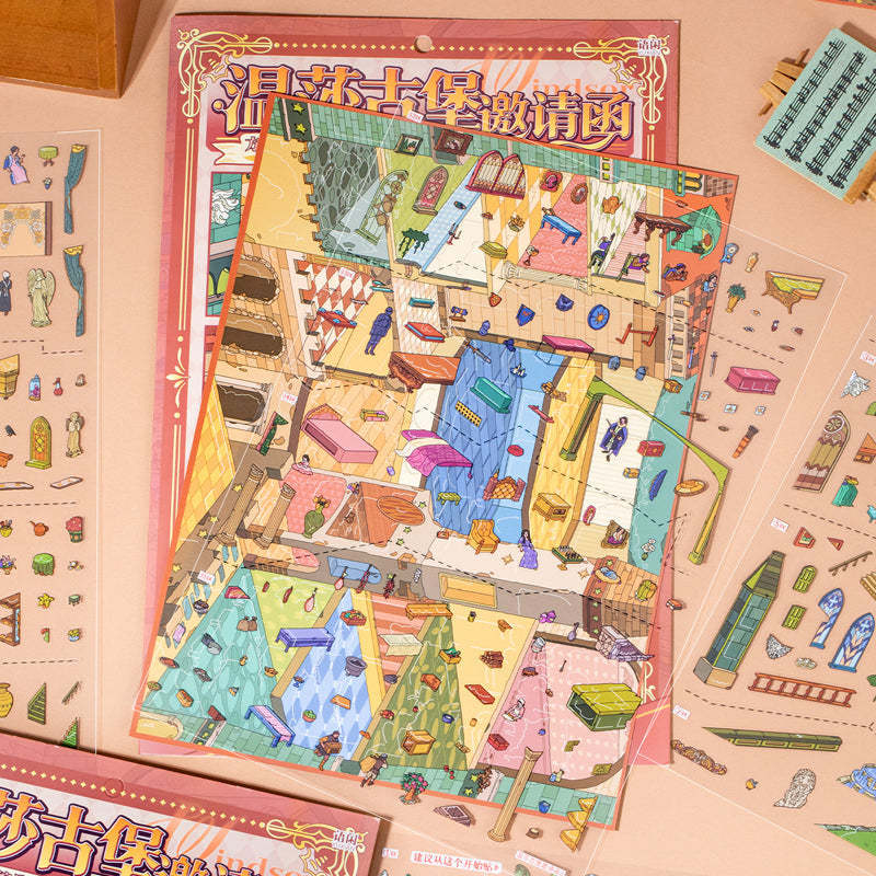 Secret Realm Series 3D Sticker featuring secret designs for journaling, scrapbooking and collage