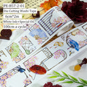 Spring Peach Die Cutting Washi/Shell Silver PET Tape