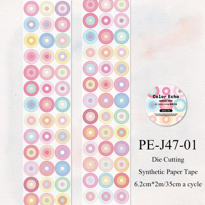 Color Echo Series Die Cutting Synthetic Paper Tape