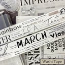 Whole Roll 5.5cm*5m Four Seasons Singing Die Cutting Washi/PET Tape