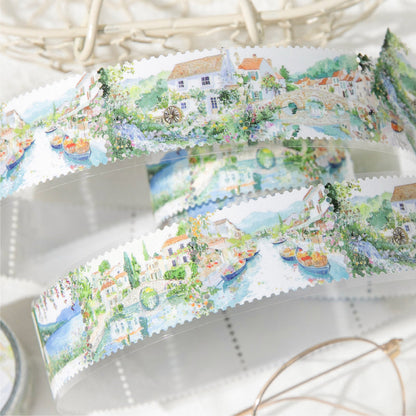 Natural Stamp Series Flash Synthetic Paper Tape for journaling, scrapbooking and collage