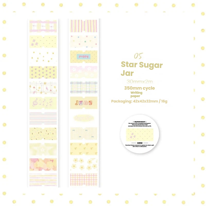 Healing Heart Series Die Cutting Writing Paper Tape