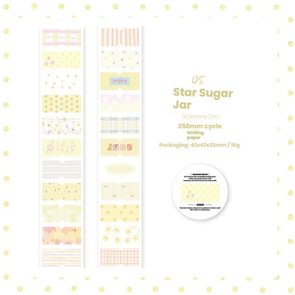 Healing Heart Series Die Cutting Writing Paper Tape