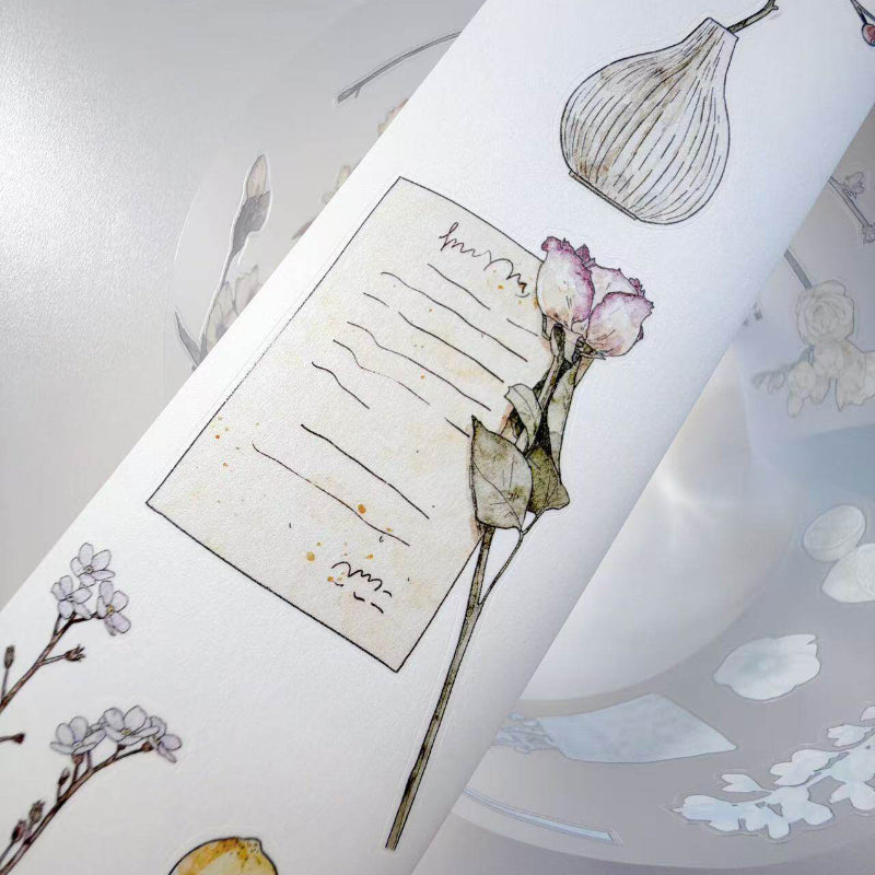 Whole Roll 6cm*10m Small Things Notes Die Cutting Washi/PET/Fog PET Tape for journaling, scrapbooking and collage