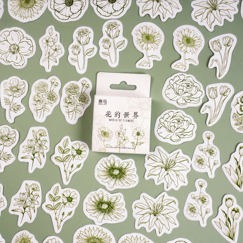 The world of flowers Sticker