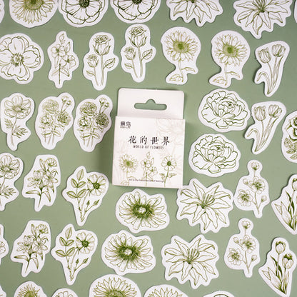 The world of flowers Sticker