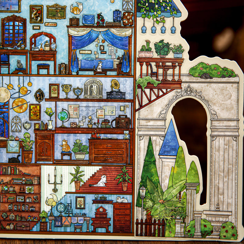 Morning Dawn Manor Series 3D Sticker for journaling, scrapbooking and collage