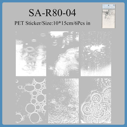 Water Moon Flower Mirror Series Sticker