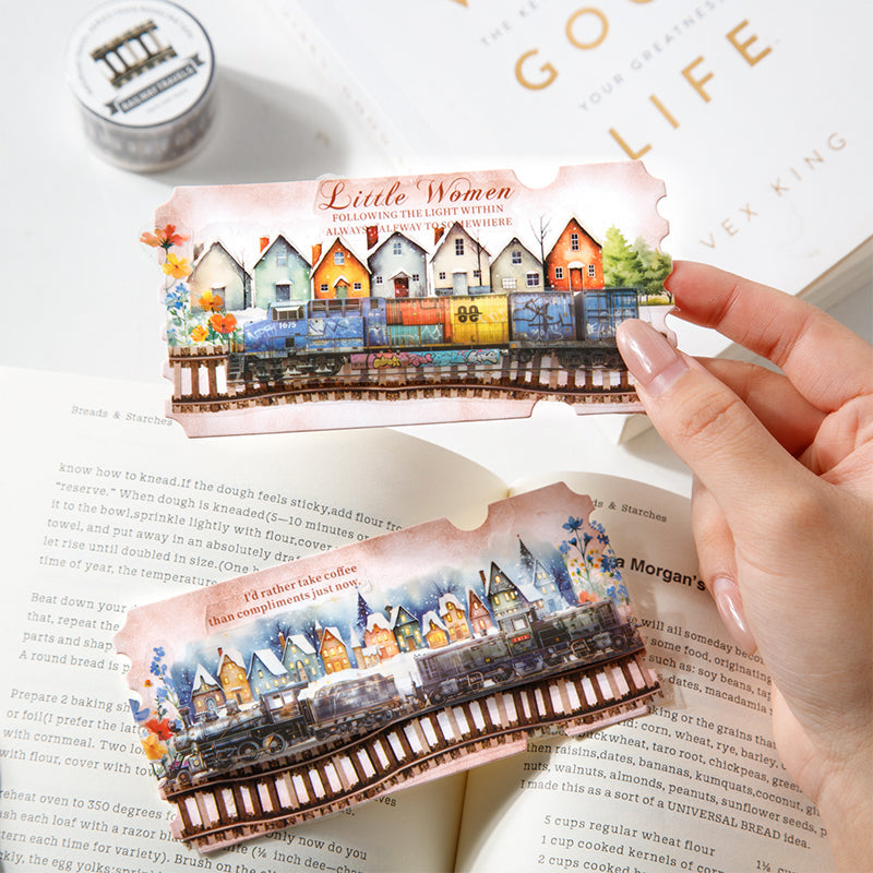 Railway travels series PET Tape for journaling, scrapbooking and collage
