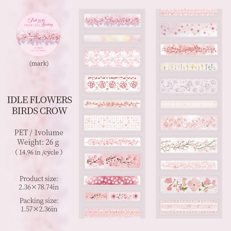 Fall into Spring Series Die Cutting PET Tape