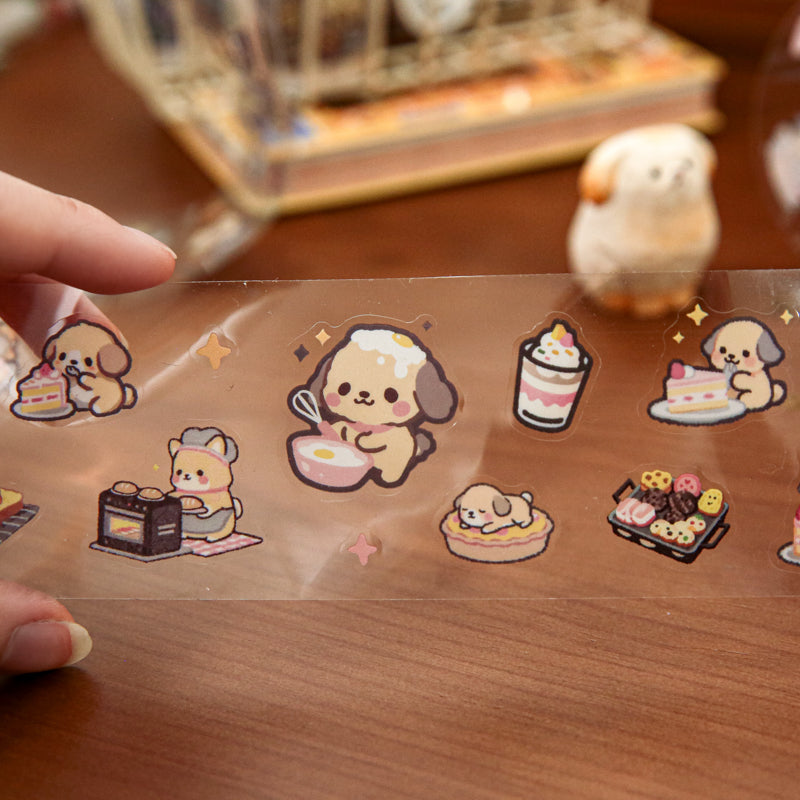 Pet Cute Album Series Die Cutting PET Tape for journaling, scrapbooking and collage