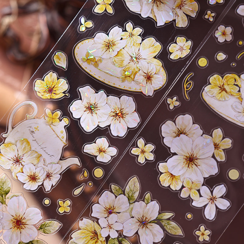 The flower in the cup Die-Cutting Washi Tape - Sample 150cm