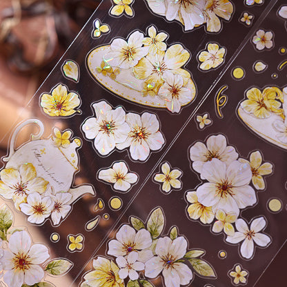 The flower in the cup Die-Cutting Washi Tape - Sample 150cm