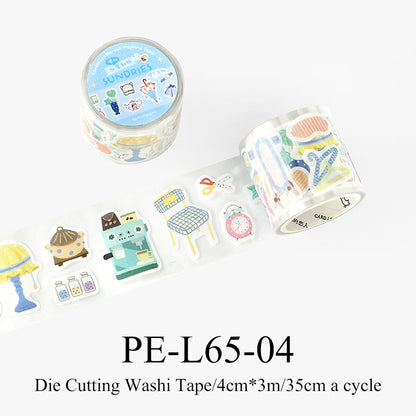 Many Small Items Series Die Cutting Washi Tape
