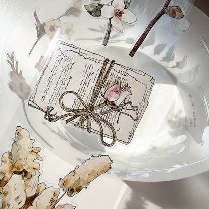 6cm*333cm Small Things Notes Die Cutting Washi/PET/Fog PET Tape for journaling, scrapbooking and collage