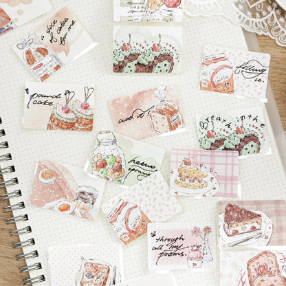 Young Girl Time Series Die Cutting White Kraft Paper Tape