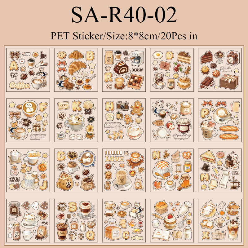 Corner Coffee Series Sticker Book