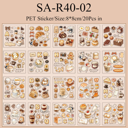 Corner Coffee Series Sticker Book