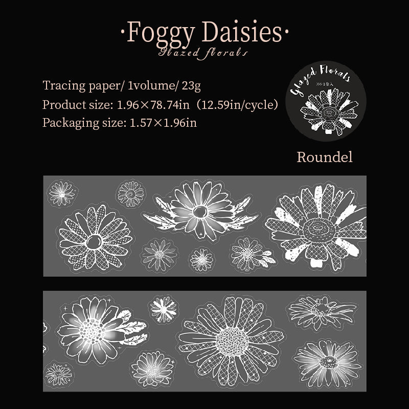 Glass Flower Series Sulfuric Acid Paper Tape