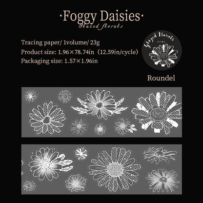 Glass Flower Series Sulfuric Acid Paper Tape