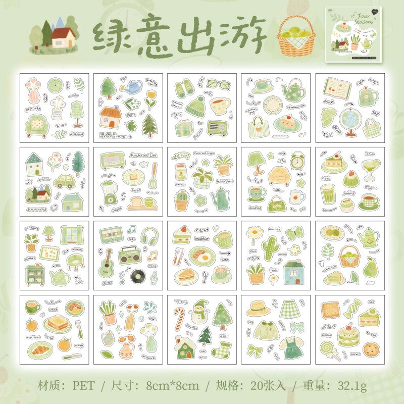 Four Seasons Signal Series PET Sticker Book