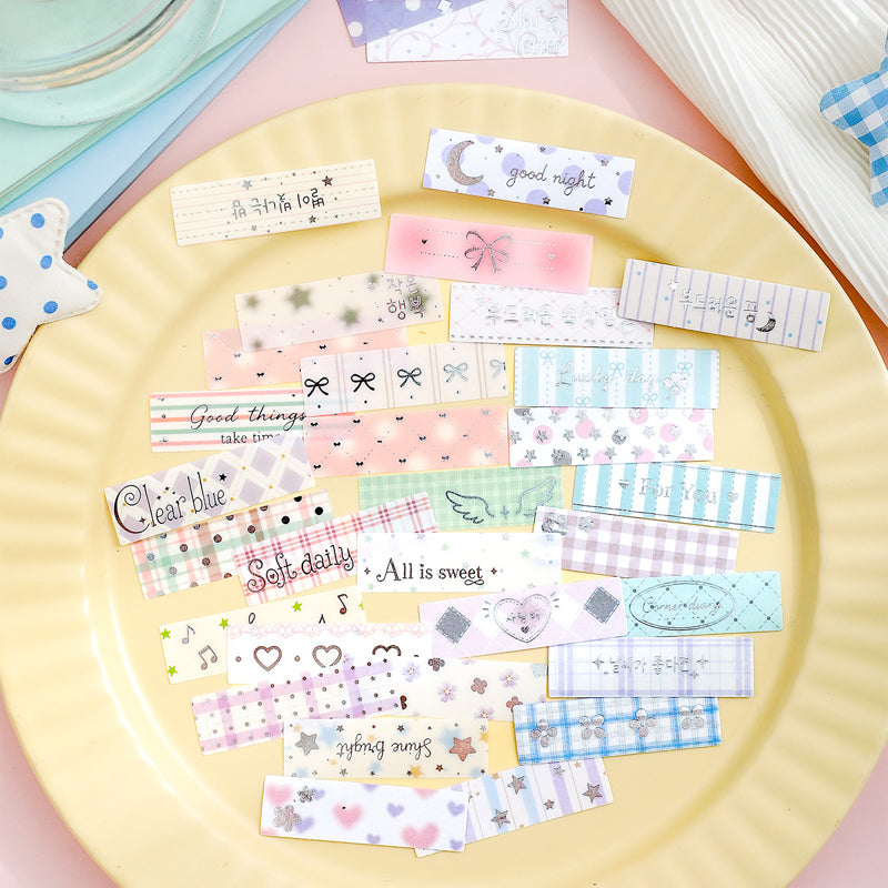 Letters To Summer Series Sticker featuring summer, and letter designs for journaling, scrapbooking and collage