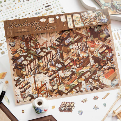 Museum Hall Knowledge Series 3D Sticker for journaling, scrapbooking and collage