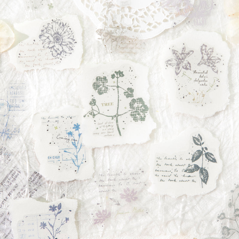 Retro Flower Design Sticker